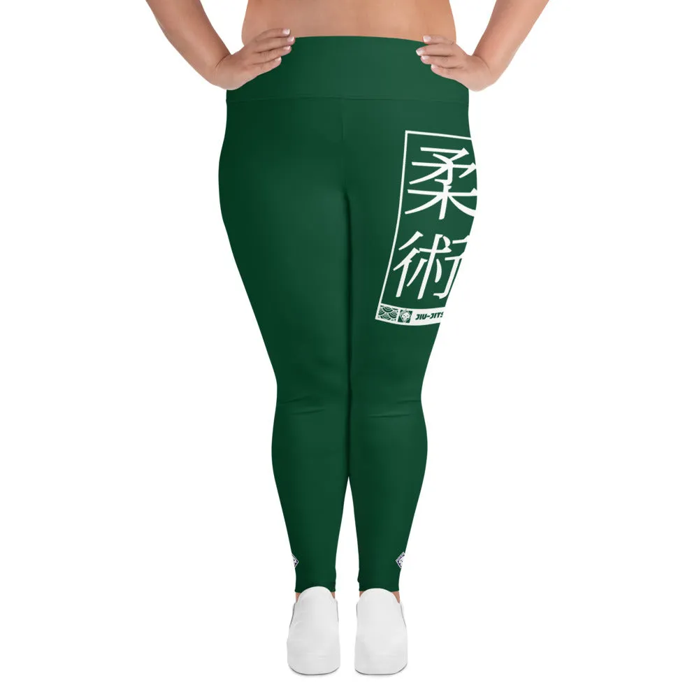 Women's Plus Size Yoga Pants Workout Leggings For Jiu Jitsu 008 - Sherwood Forest