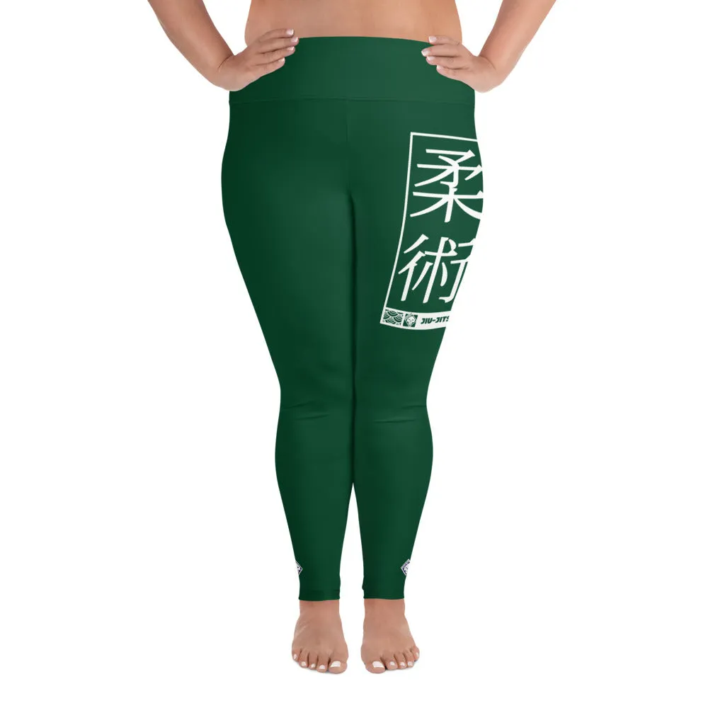 Women's Plus Size Yoga Pants Workout Leggings For Jiu Jitsu 008 - Sherwood Forest