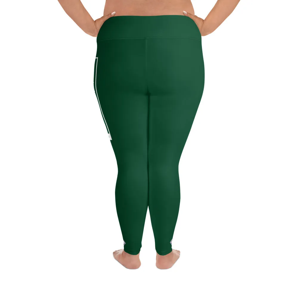 Women's Plus Size Yoga Pants Workout Leggings For Jiu Jitsu 008 - Sherwood Forest