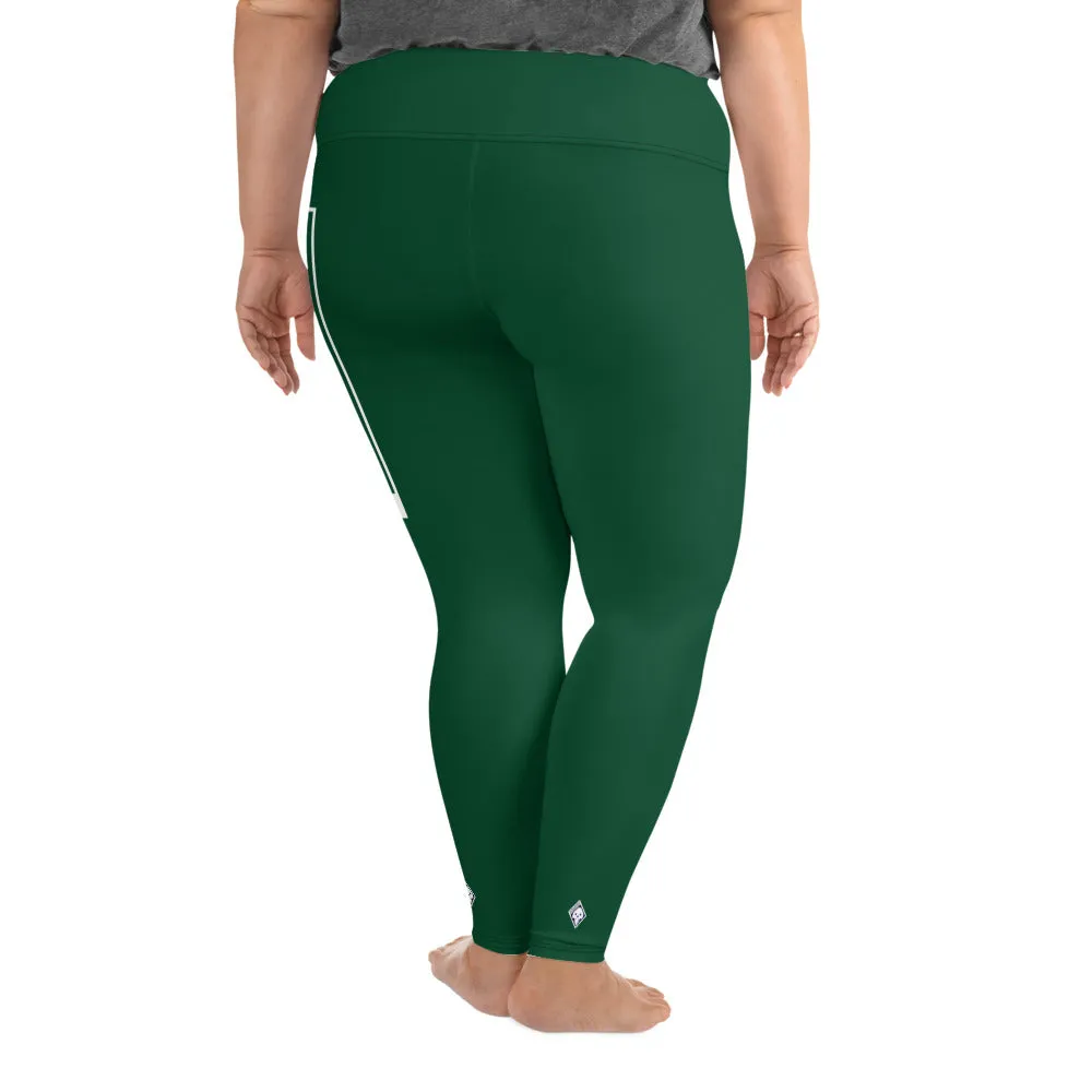 Women's Plus Size Yoga Pants Workout Leggings For Jiu Jitsu 008 - Sherwood Forest