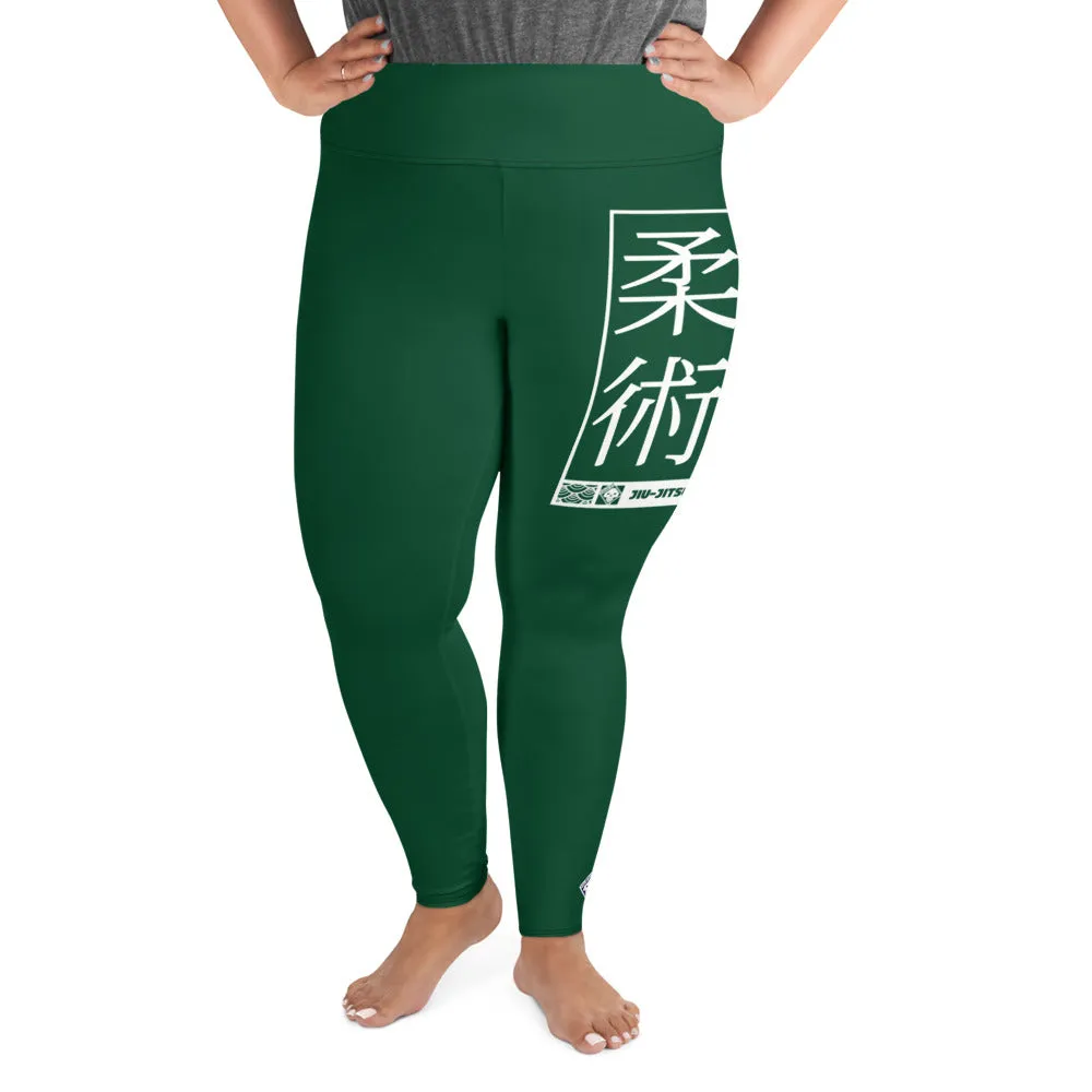 Women's Plus Size Yoga Pants Workout Leggings For Jiu Jitsu 008 - Sherwood Forest