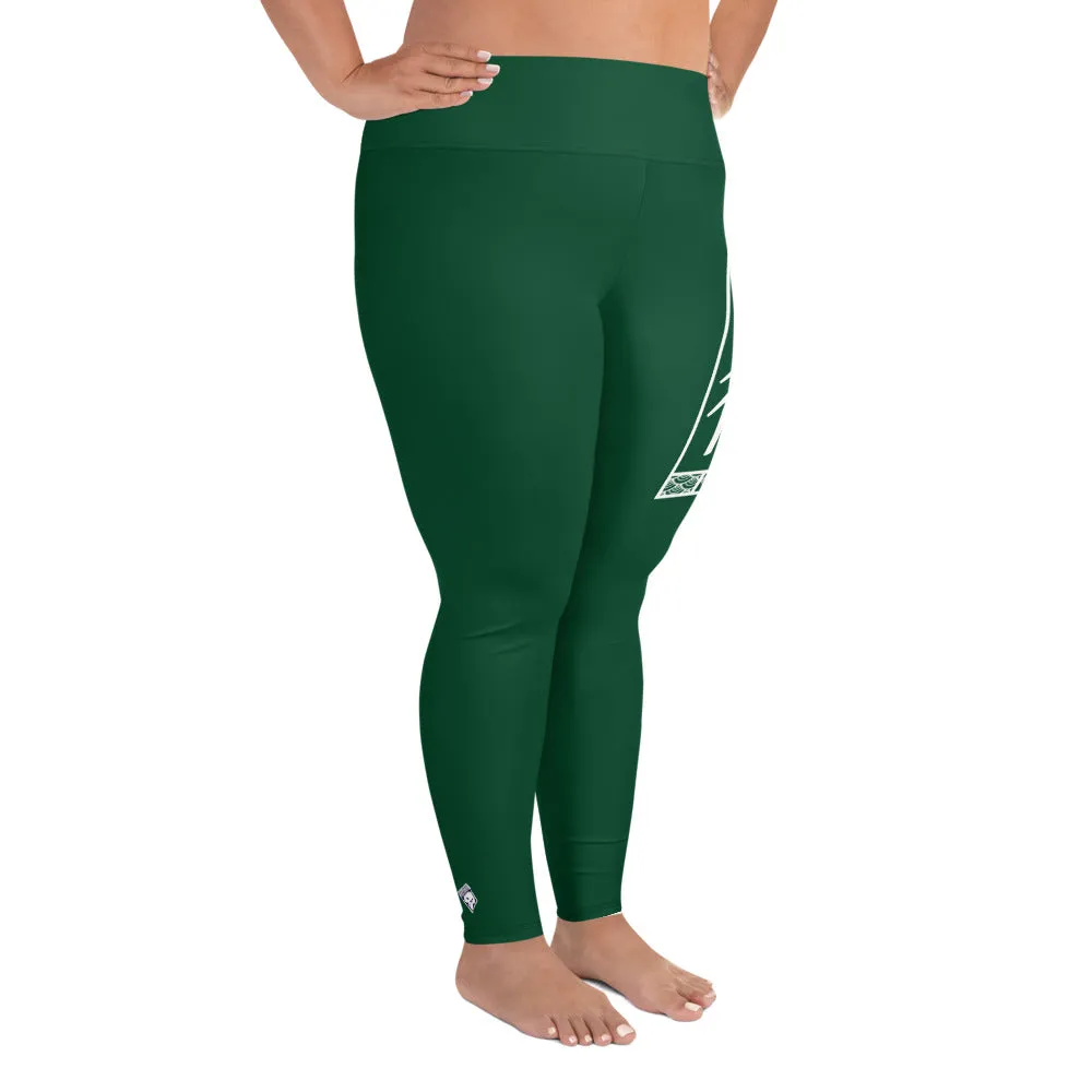 Women's Plus Size Yoga Pants Workout Leggings For Jiu Jitsu 008 - Sherwood Forest