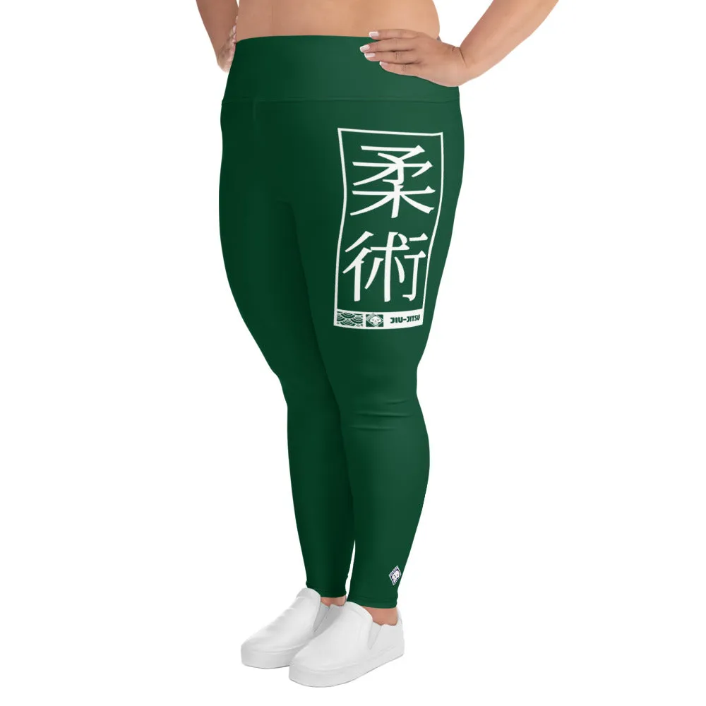 Women's Plus Size Yoga Pants Workout Leggings For Jiu Jitsu 008 - Sherwood Forest