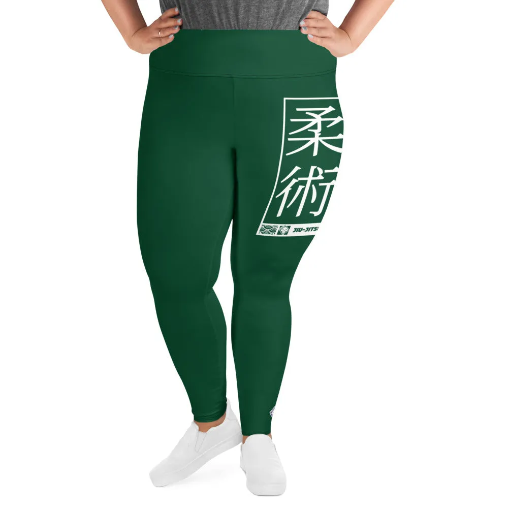 Women's Plus Size Yoga Pants Workout Leggings For Jiu Jitsu 008 - Sherwood Forest