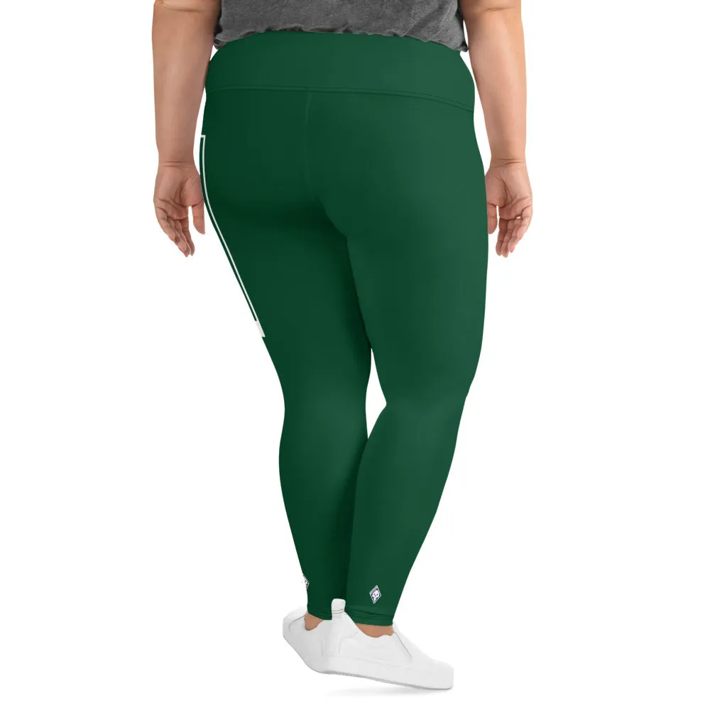 Women's Plus Size Yoga Pants Workout Leggings For Jiu Jitsu 008 - Sherwood Forest