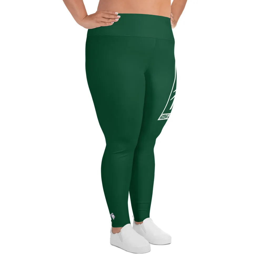 Women's Plus Size Yoga Pants Workout Leggings For Jiu Jitsu 008 - Sherwood Forest