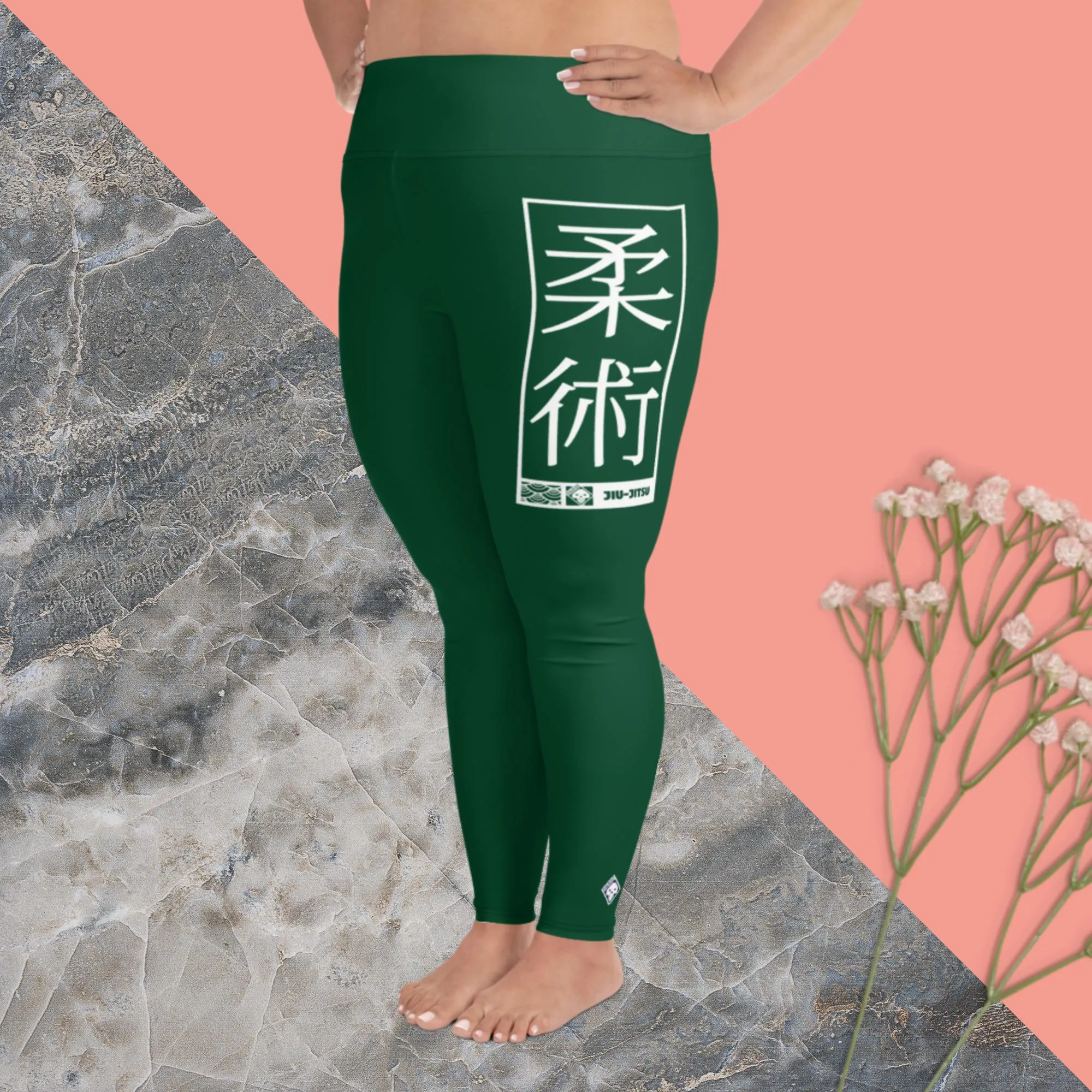 Women's Plus Size Yoga Pants Workout Leggings For Jiu Jitsu 008 - Sherwood Forest