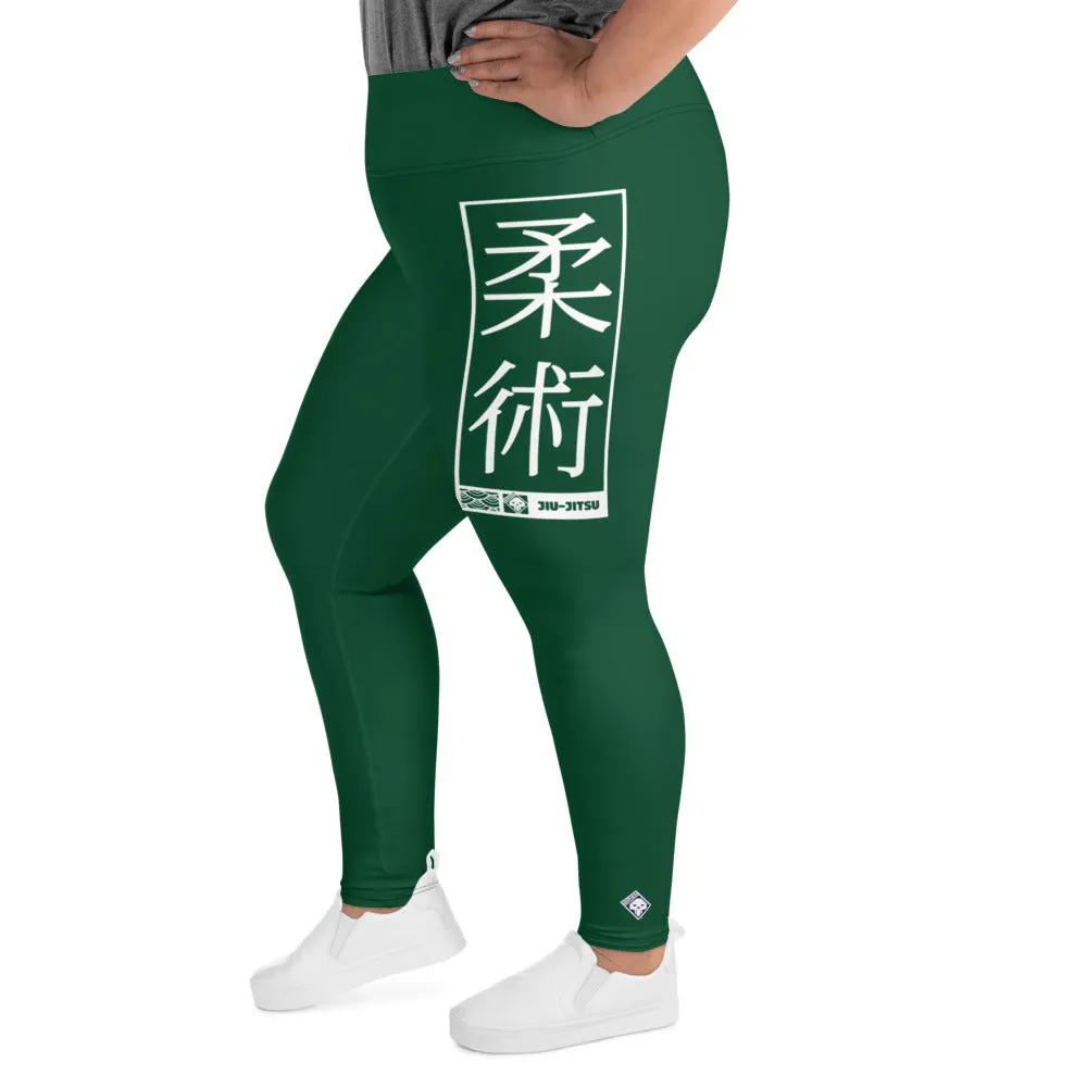 Women's Plus Size Yoga Pants Workout Leggings For Jiu Jitsu 008 - Sherwood Forest