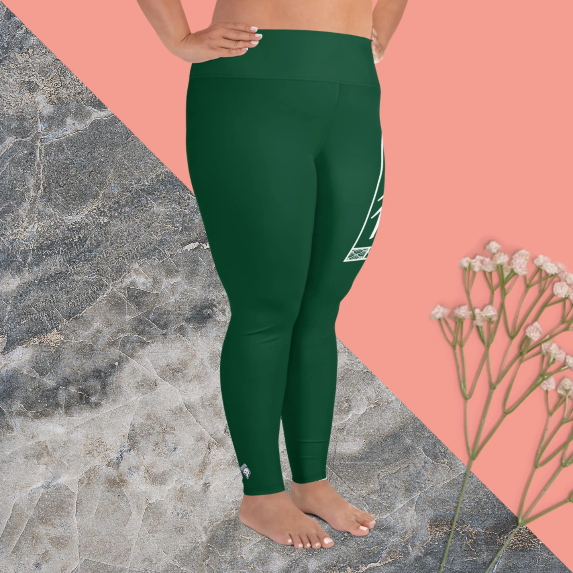 Women's Plus Size Yoga Pants Workout Leggings For Jiu Jitsu 008 - Sherwood Forest