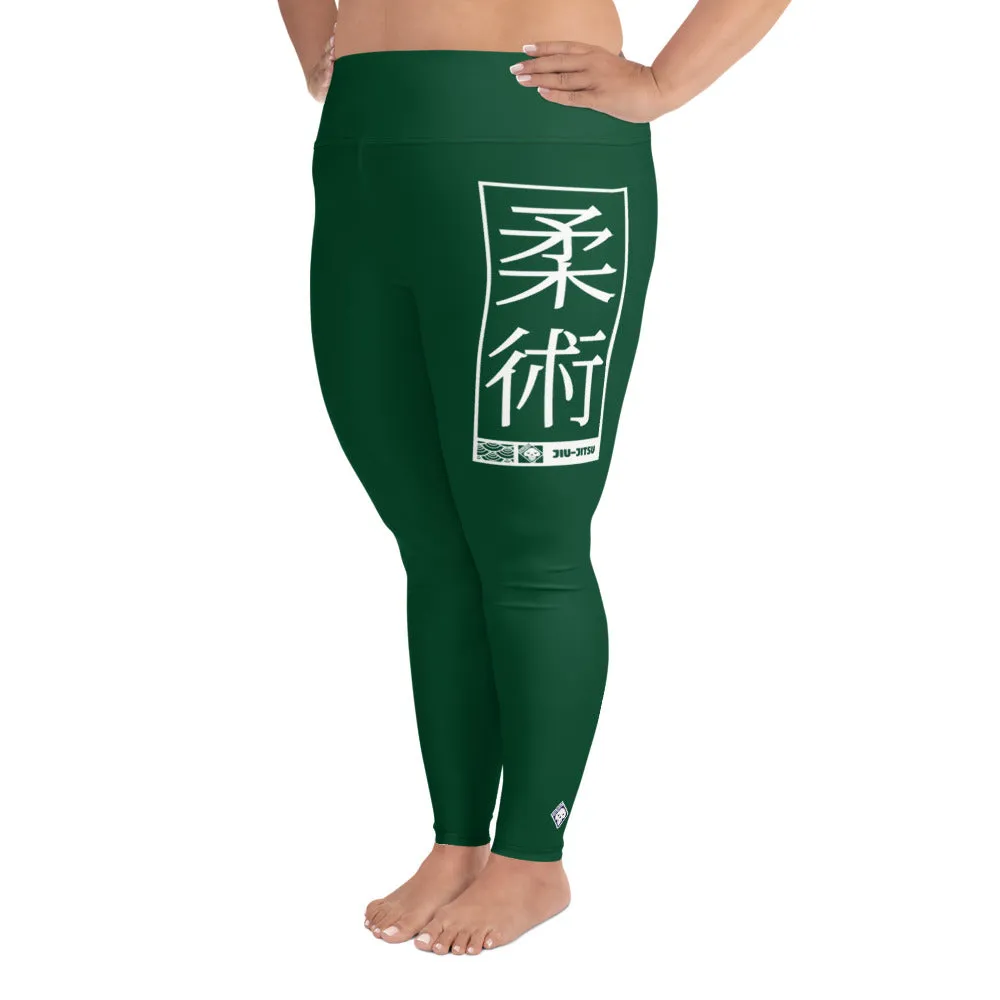 Women's Plus Size Yoga Pants Workout Leggings For Jiu Jitsu 008 - Sherwood Forest