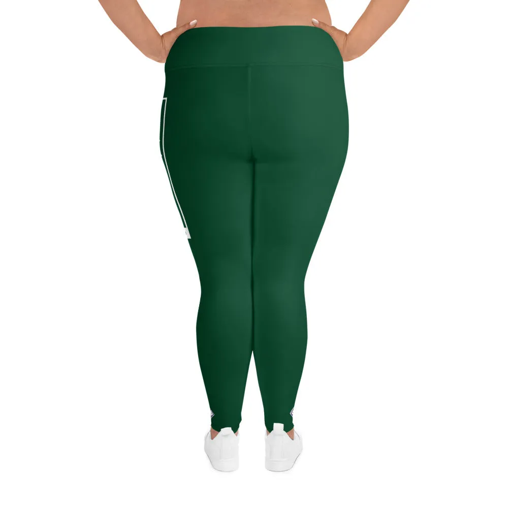 Women's Plus Size Yoga Pants Workout Leggings For Jiu Jitsu 008 - Sherwood Forest