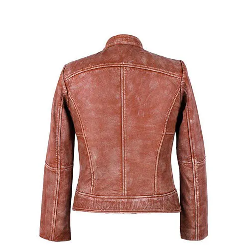 Womens Sandstone Leather Jacket