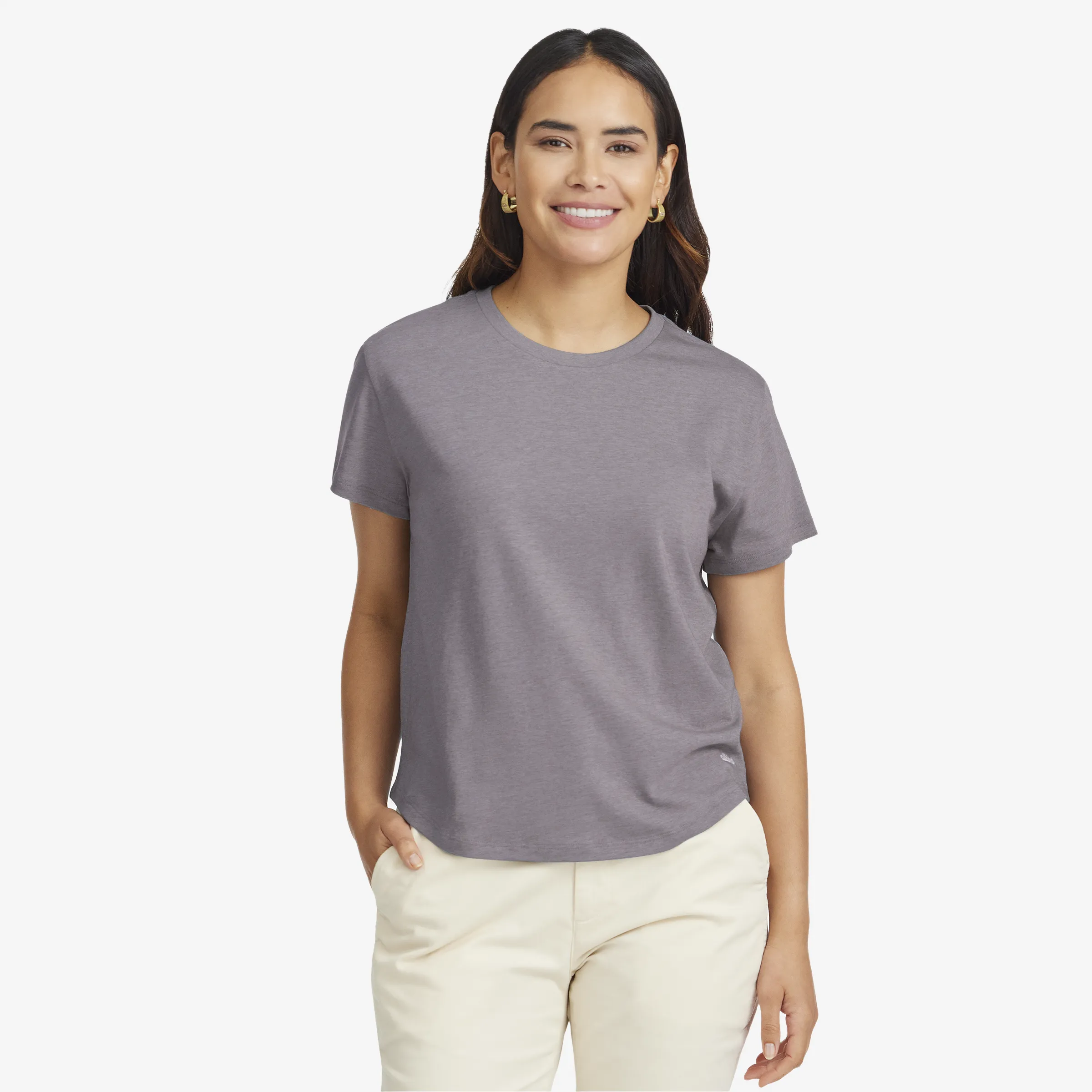 Women's Soft Merino Tee - Rugged Purple