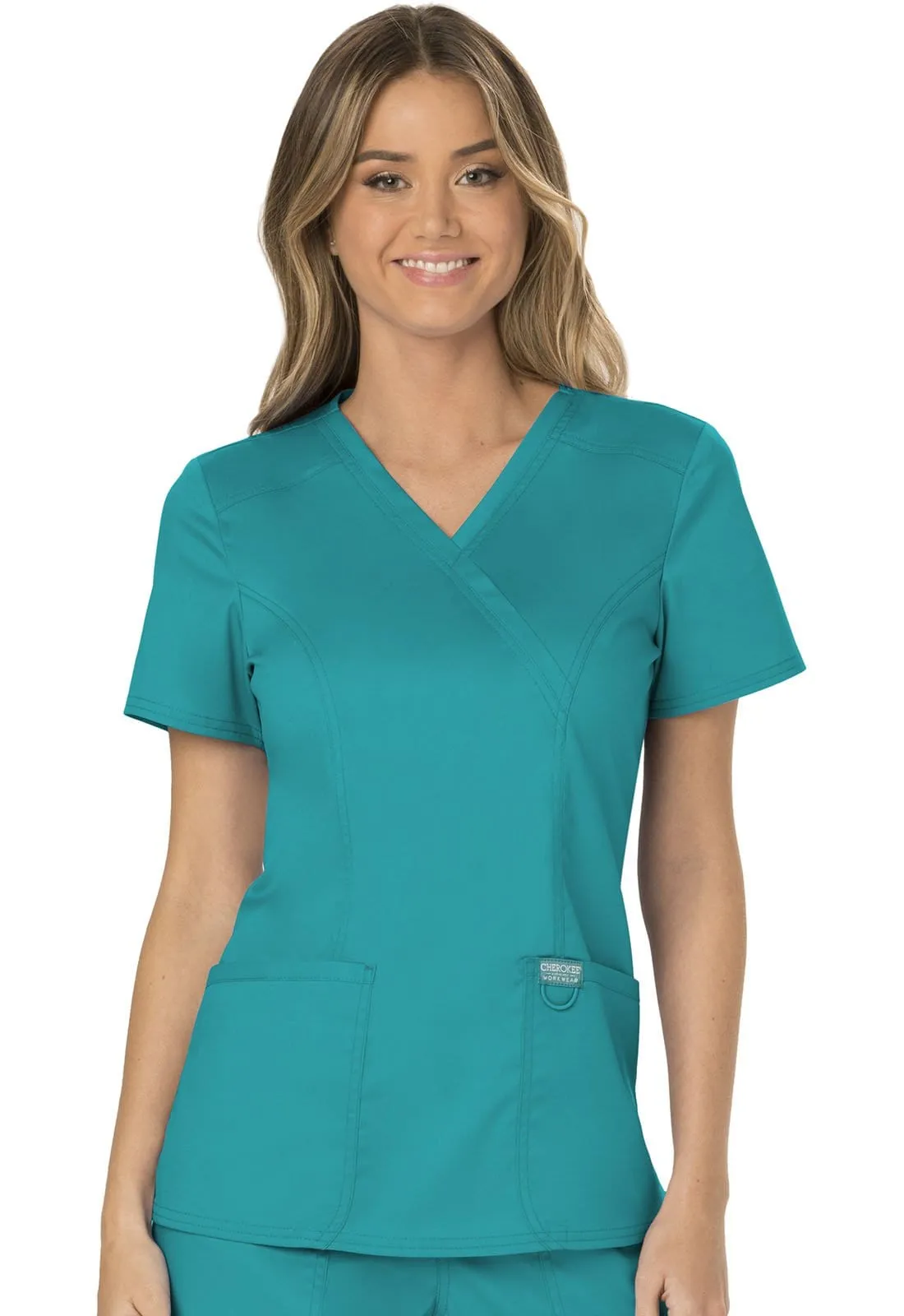 WW Revolution Mock Wrap Womens Scrub Top WW610