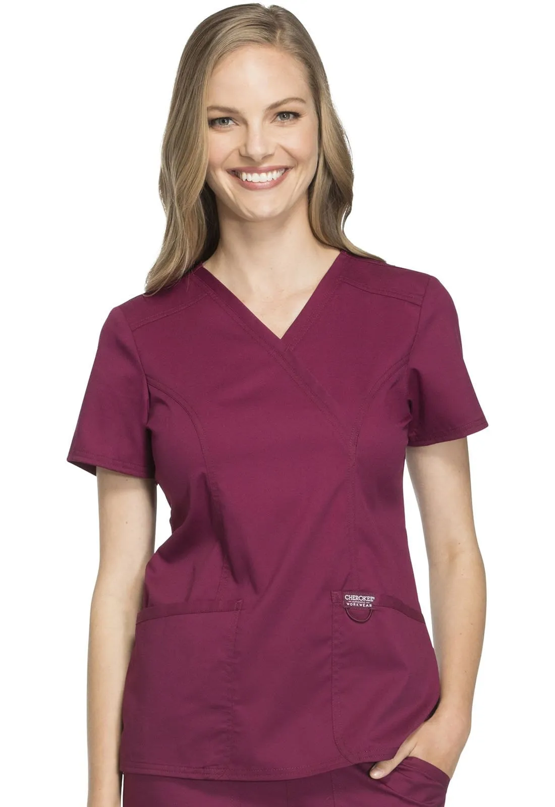 WW Revolution Mock Wrap Womens Scrub Top WW610